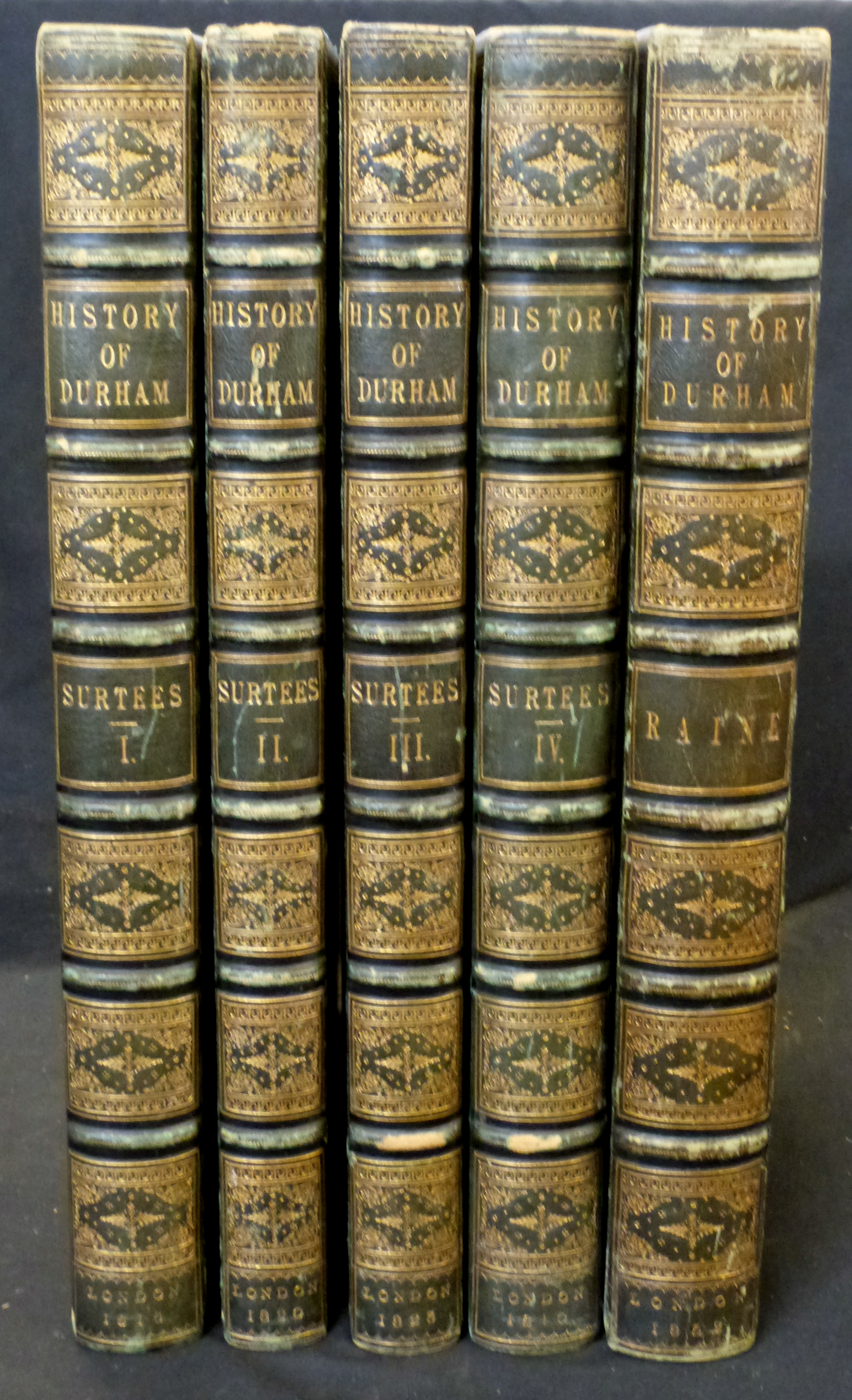 ROBERT SURTEES: THE HISTORY AND ANTIQUITIES OF THE COUNTY PALATINE OF DURHAM..., London, 1816-40,