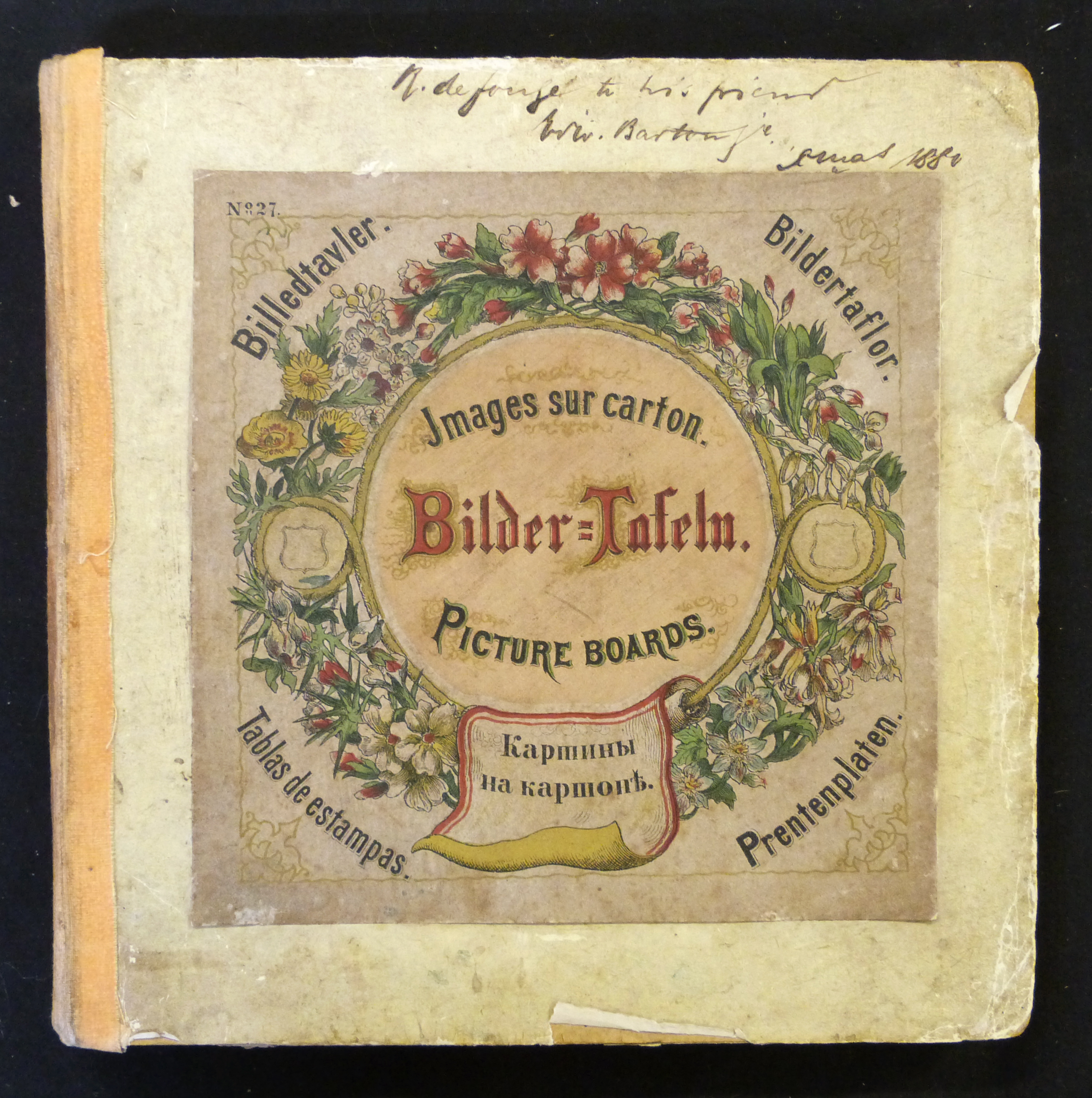 *BILDER TAFELN, set of 6 German picture boards, circa 1880, hand coloured litho ills on both sides,