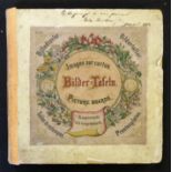 *BILDER TAFELN, set of 6 German picture boards, circa 1880, hand coloured litho ills on both sides,