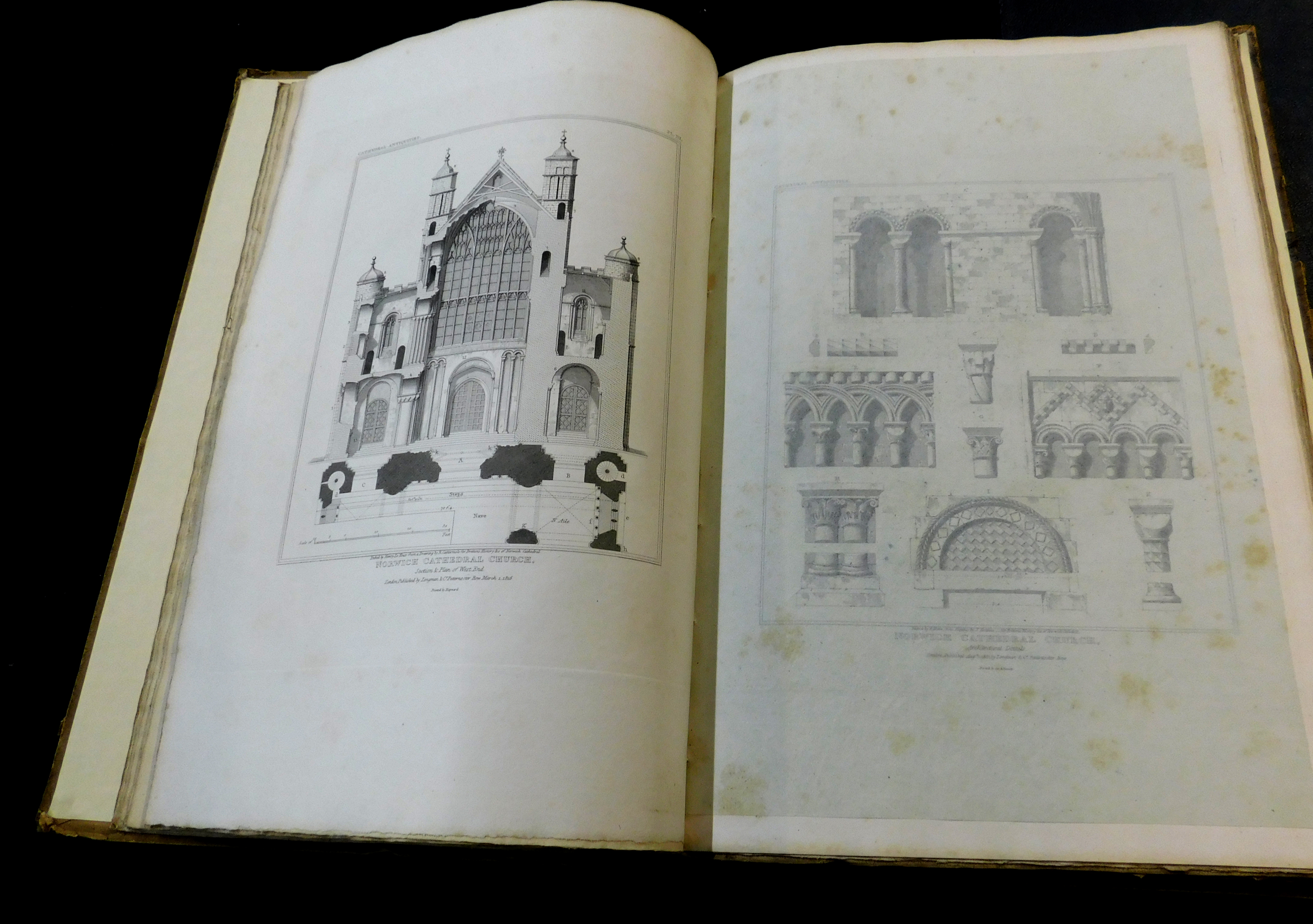 JOHN BRITTON: A HISTORY AND ANTIQUITIES OF THE SEE AND CATHEDRAL CHURCH OF NORWICH..., London, 1816, - Image 3 of 3