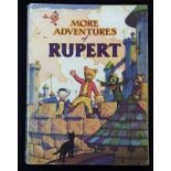 MORE ADVENTURES OF RUPERT [1942] annual, price unclipped, 4to, original pictorial wraps, vgc