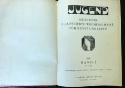 JUGEND MUNSCHER ILLUSTRIERTE WOCHENSCHRIFT FUR KUNST UND LEBEN, ed Fritz V Ostini, Munchen and