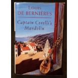 LOUIS DE BERNIERES: CAPTAIN CORELLI'S MANDOLIN, London, Secker & Warburg, 1994, 1st edition,