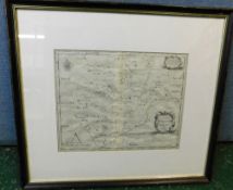 *ROBERT MORDEN: COMITATUS DEN ROTLANDIAE TABULA NOVA AUCTA [RUTLAND], engraved map [circa 1695],