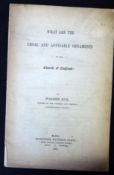 WALTER RYE: WHAT ARE THE LEGAL AND ADVISABLE ORNAMENTS OF THE CHURCH OF ENGLAND?, London, Oxford &