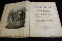 JAMES THOMSON: THE SEASONS...ILLUSTRATED WITH ENGRAVINGS BY F BARTOLOZZI, RA AND P W TOMKINS,