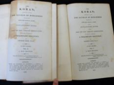 THE KORAN, COMMONLY CALLED THE ALCORAN OF MOHAMMED TRANSLATED FROM THE ORIGINAL ARABIC...TO WHICH IS