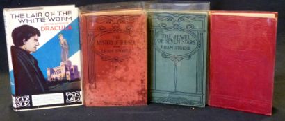 BRAM STOKER: 4 titles: THE JEWEL OF SEVEN STARS, London, William Rider, 1912, 4pp adverts at end,