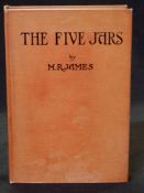 M R JAMES: THE FIVE JARS, London, Edward Arnold, 1922, 1st edition, original cloth