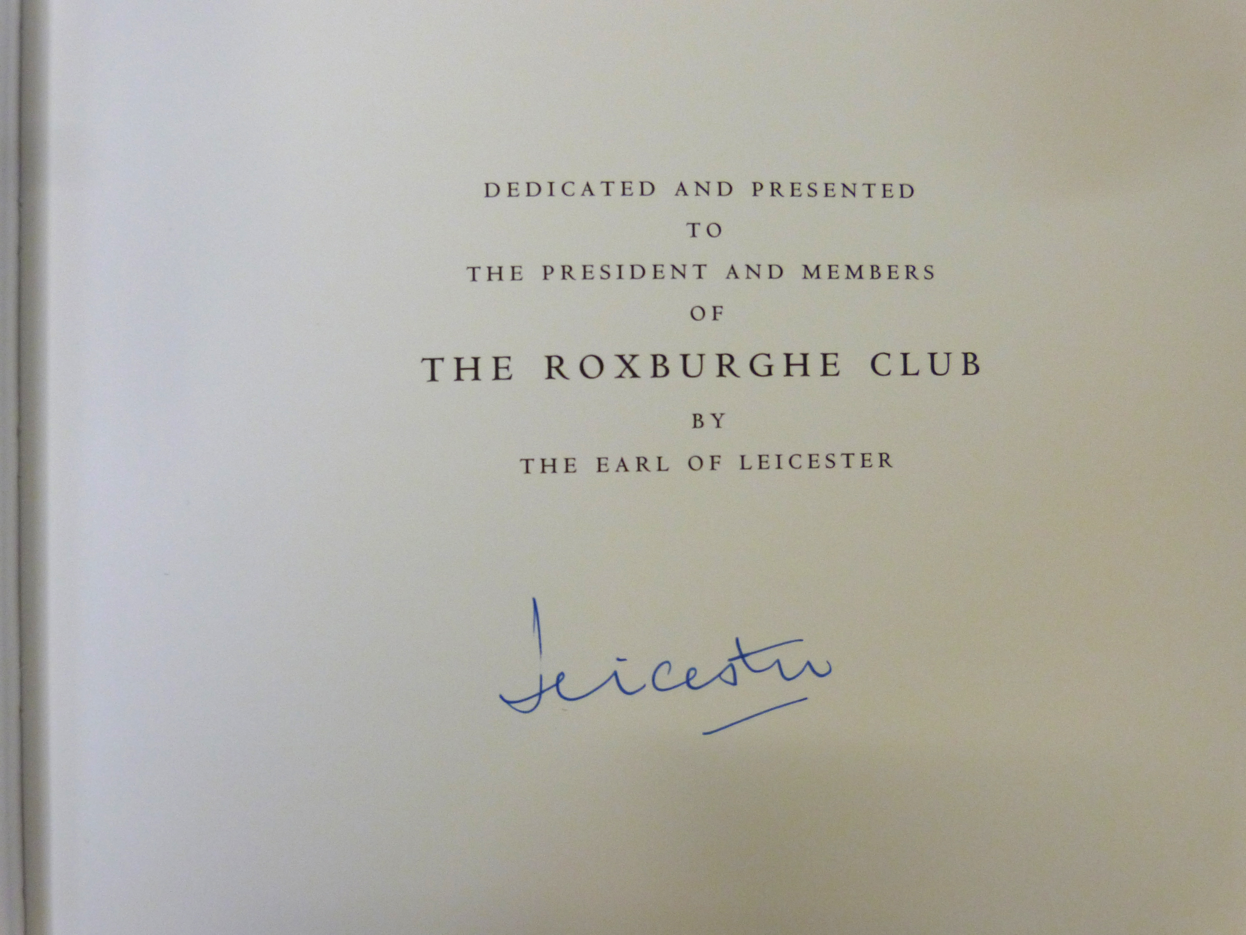 D P MORTLOCK: HOLKHAM LIBRARY, A HISTORY AND DESCRIPTION, foreword The Earl of Leicester, [London] - Image 2 of 5