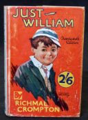 RICHMAL CROMPTON: JUST WILLIAM, London, George Newnes, 1935, 26th edition, original red cloth,