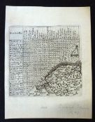 JACOB VAN LANGEREN: NORTHFOLKE, engraved map [1643], approx 100 x 100mm