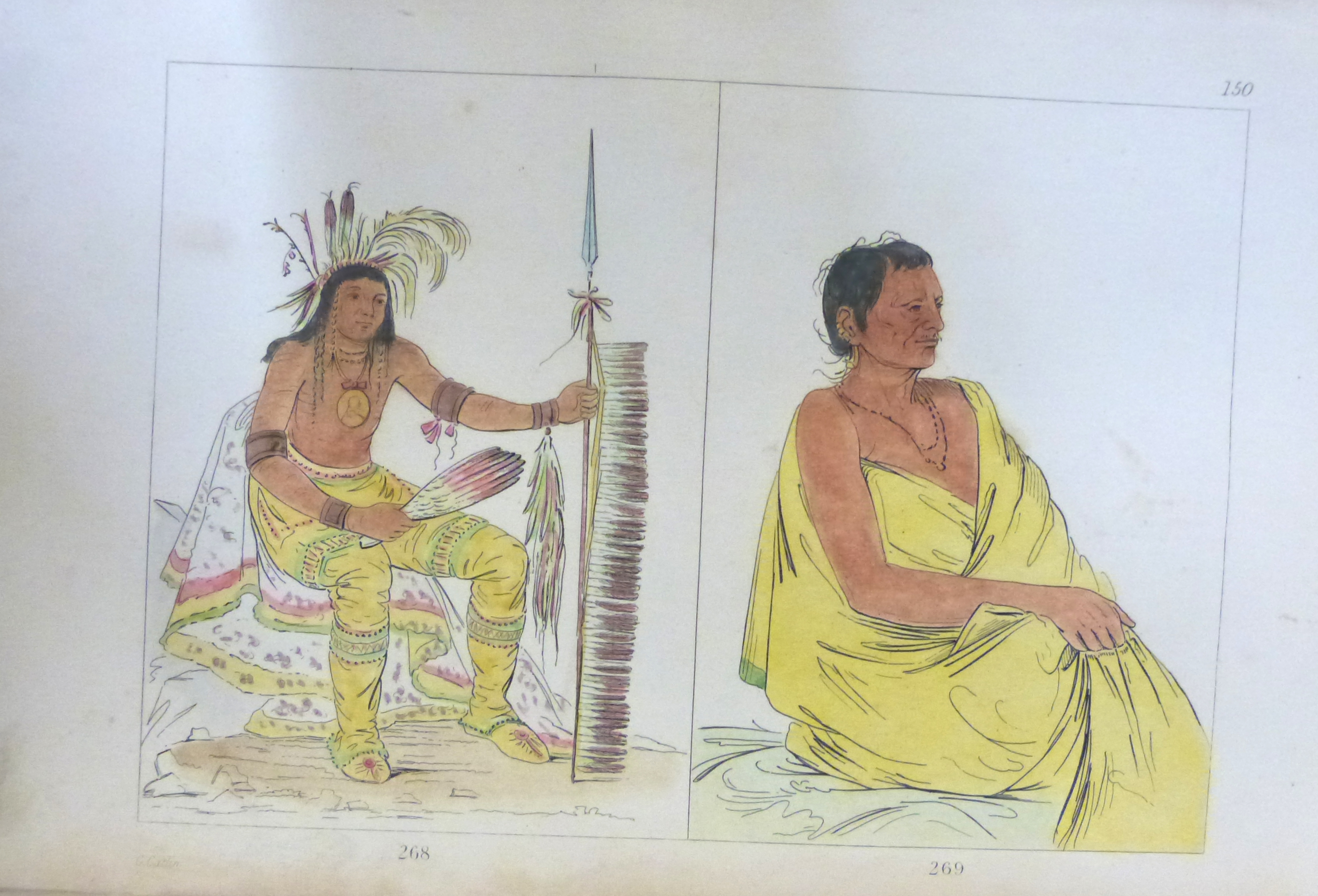GEORGE CATLIN: ILLUSTRATIONS OF THE MANNERS, CUSTOMS AND CONDITION OF THE NORTH AMERICAN INDIANS - Image 2 of 5