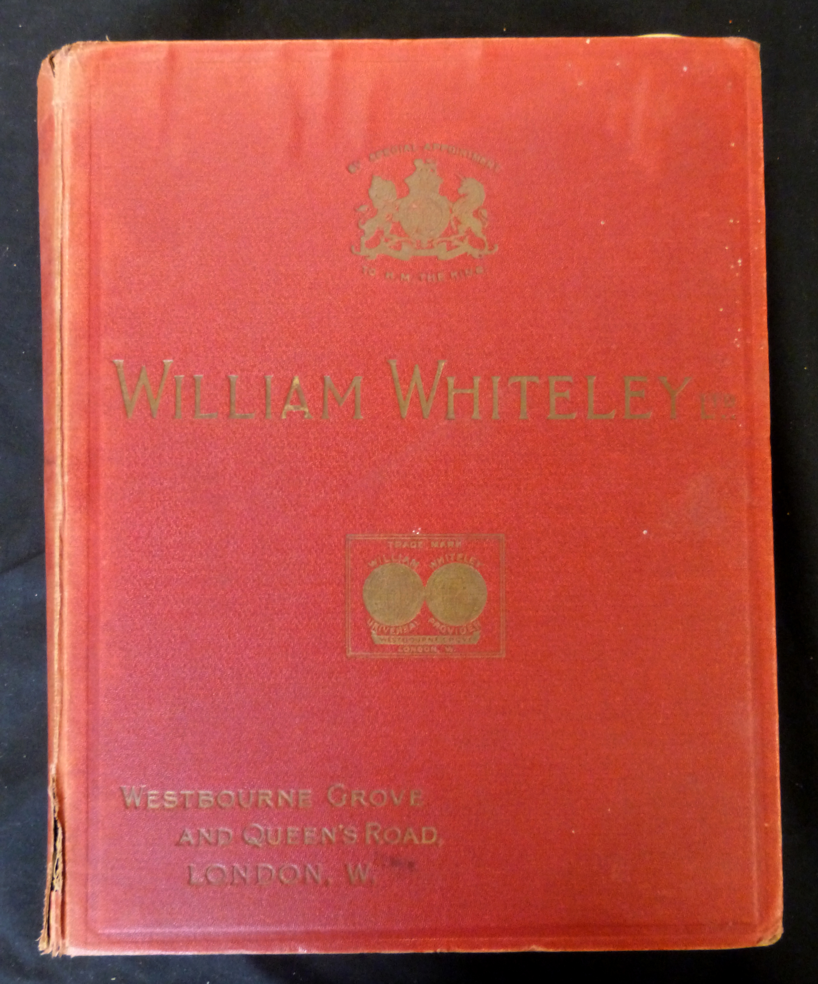 WILLIAM WHITELEY LTD: GENERAL PRICE LIST, 1906, illustrated trade catalogue, 1282pp, 4to, original