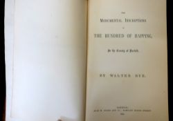 WALTER RYE: THE MONUMENTAL INSCRIPTIONS IN THE HUNDRED OF HAPPING IN THE COUNTY OF NORFOLK - THE