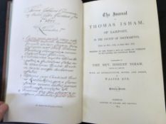 THOMAS ISHAM: THE JOURNAL OF THOMAS ISHAM OF LAMPORT IN THE COUNTY OF NORTHAMPTON FROM 1ST NOV