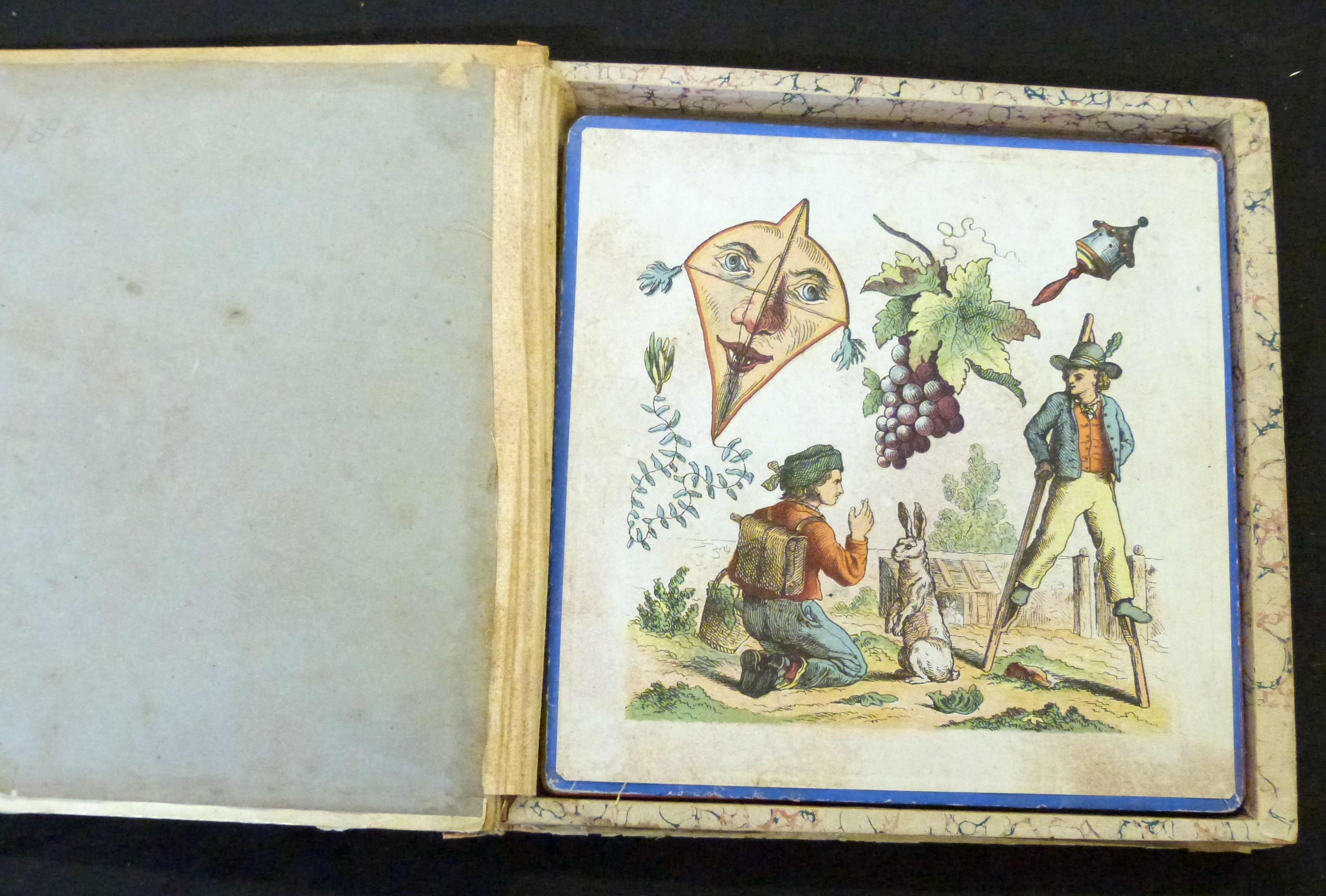 *BILDER TAFELN, set of 6 German picture boards, circa 1880, hand coloured litho ills on both sides, - Image 4 of 4