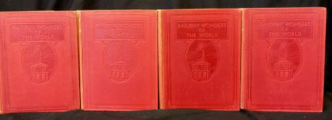 CLARENCE WINCHESTER (ED): RAILWAY WONDERS OF THE WORLD, London, The Waverley Book Co, [1935-36], 4