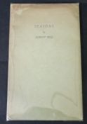 ADRIAN BELL: SEASONS, ill Celia Buckmaster, London, The Centaur Press, [1934] (100), 1st edition for