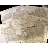 Approx 34 county maps including CHESHIRE, BEDFORDSHIRE, NORTHUMBERLAND, BERKSHIRE, HEREFORDSHIRE,