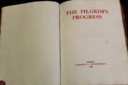 JOHN BUNYAN: THE PILGRIM'S PROGRESS, London, Arthur L Humphreys, 1906, "The Royal Library Sef D'