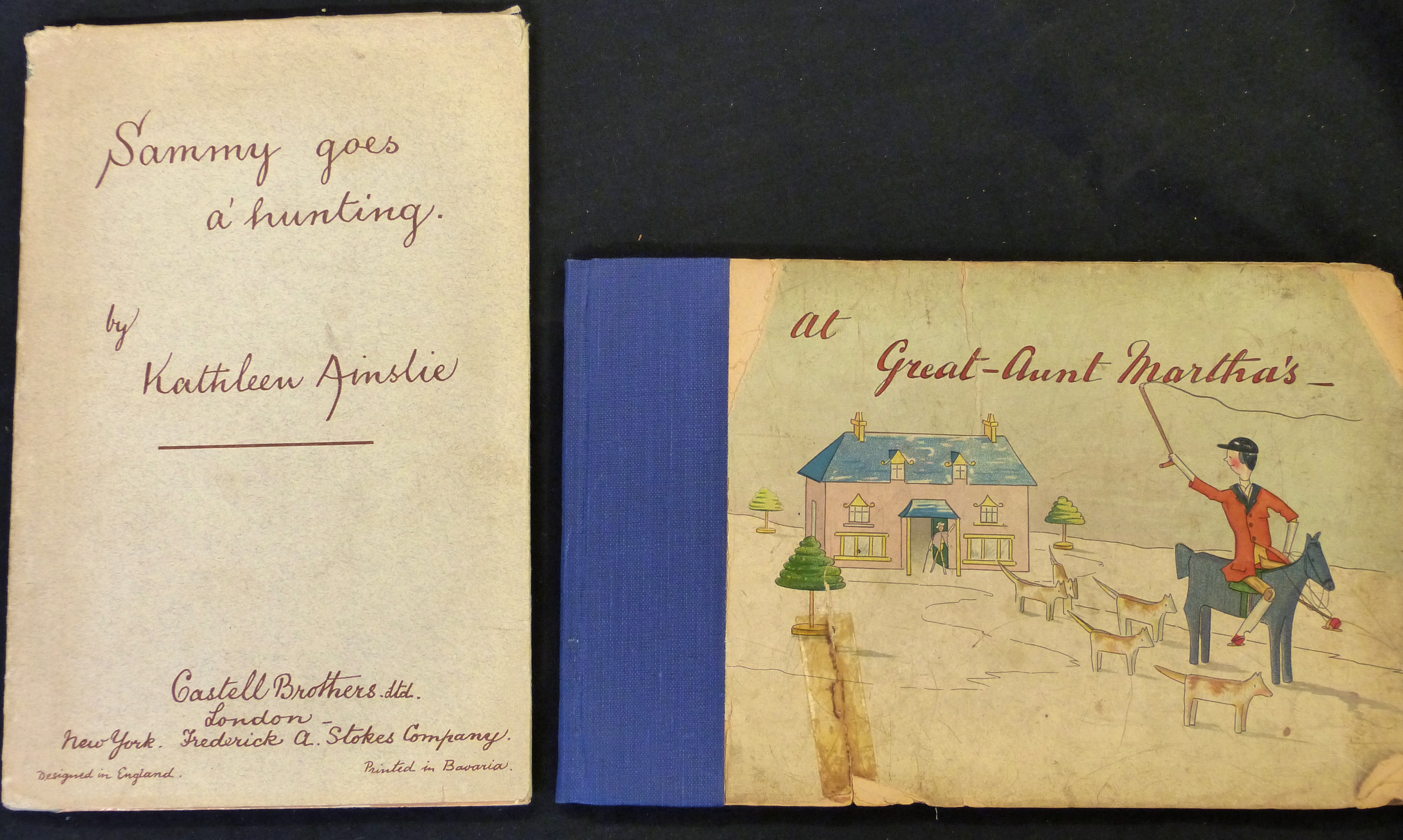 KATHLEEN AINSLIE: 2 titles: AT GREAT-AUNT MARTHA'S, London, Castell Bros [1904], 1st edition, 16