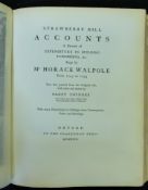 HORACE WALPOLE: STRAWBERRY HILL ACCOUNTS, A RECORD OF EXPENDITURE IN BUILDING, FURNISHING ETC KEPT