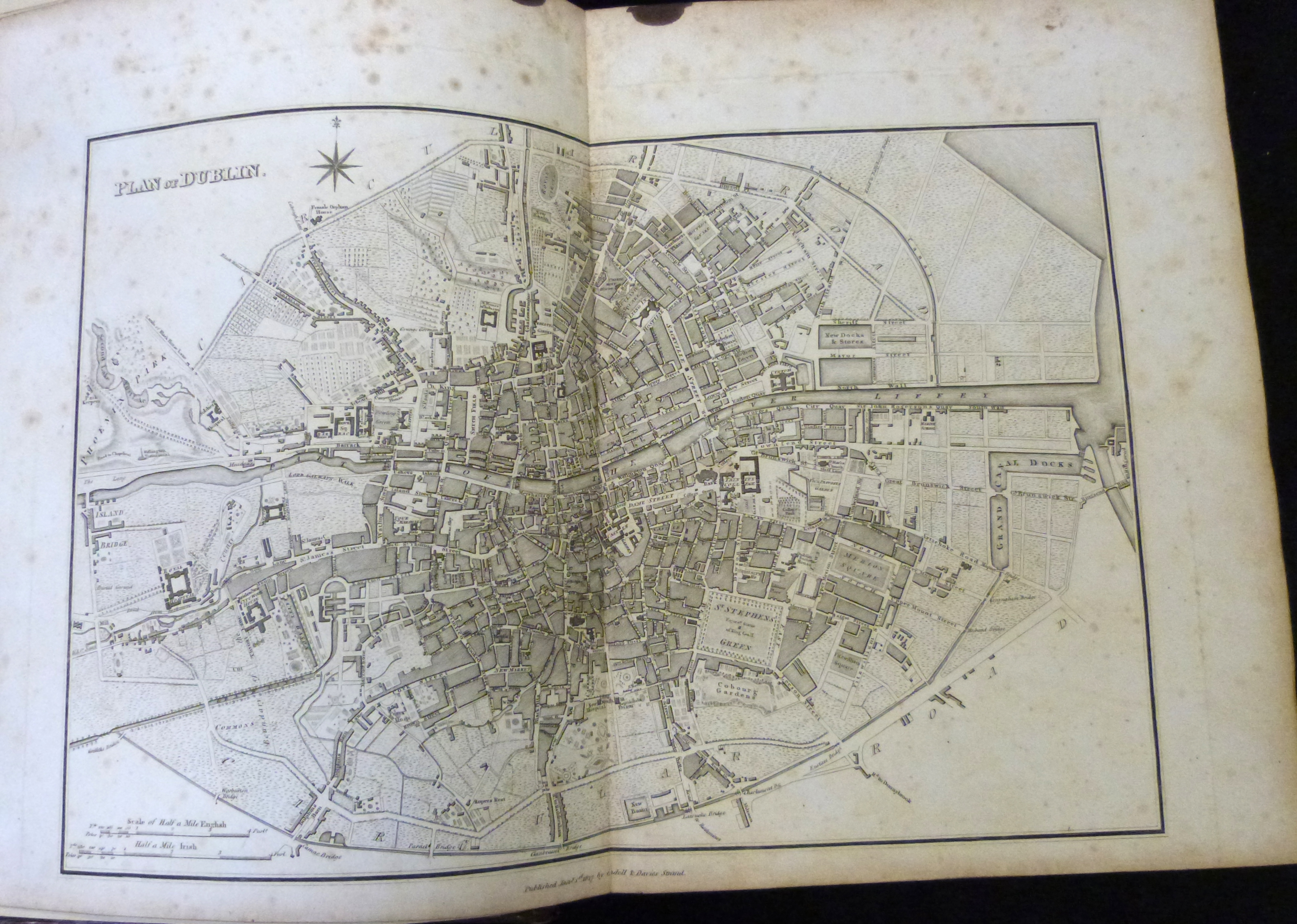 JOHN WARBURTON, JAMES WHITELAW & ROBERT WALSH: HISTORY OF THE CITY OF DUBLIN..., London for T Cadell - Image 3 of 3