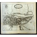 RUTGERUS HERMANNIDES: NORDOVICUM NORWICH, engraved plan, Rotterdam, 1685, approx 115 x 125mm