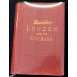 KARL BAEDEKER: LONDON AND ITS ENVIRONS, HANDBOOK FOR TRAVELLERS, Leipzig, London and New York, 1911,