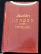 KARL BAEDEKER: LONDON AND ITS ENVIRONS, HANDBOOK FOR TRAVELLERS, Leipzig, London and New York, 1911,