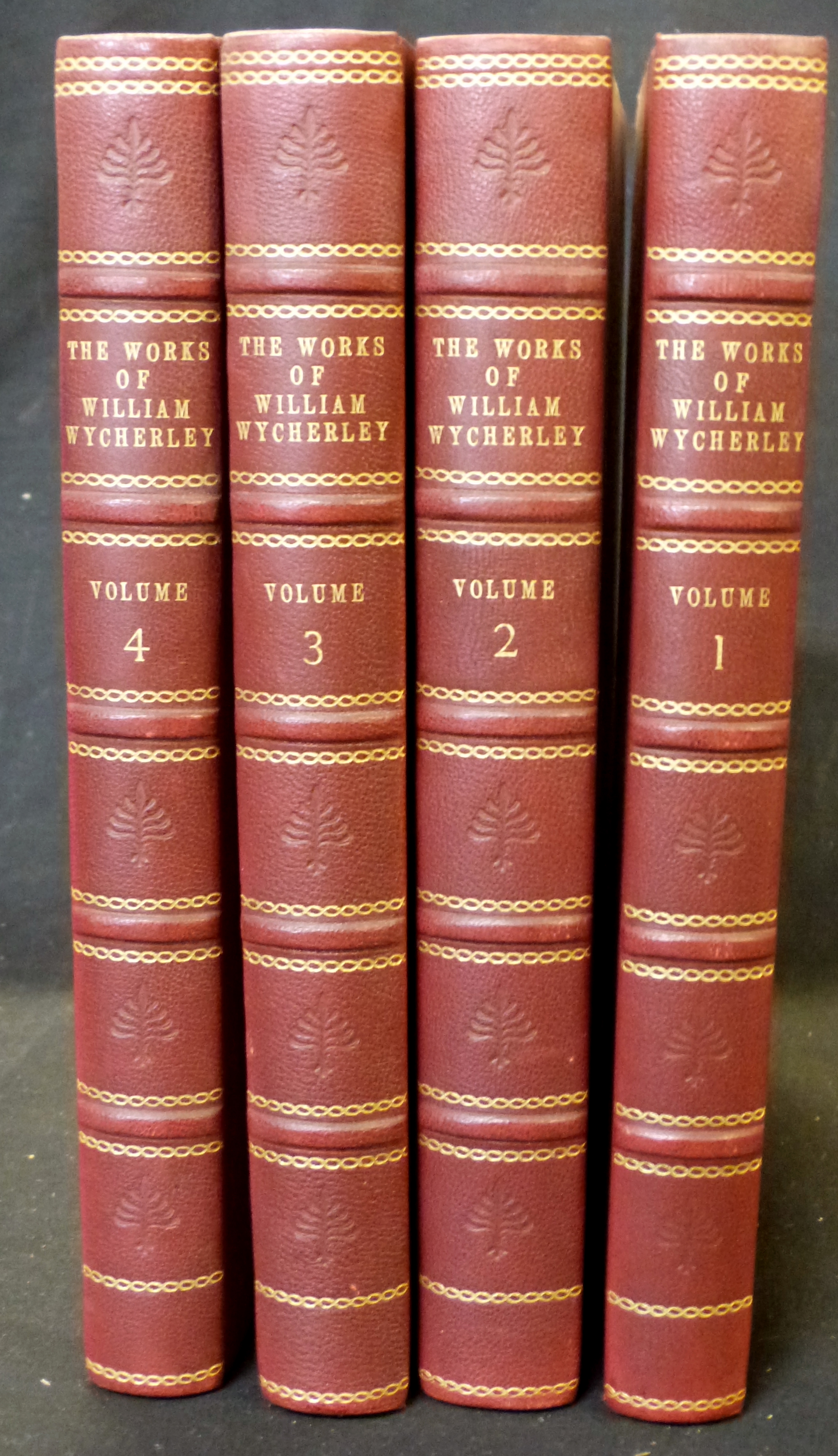 WILLIAM WICHERLEY: THE COMPLETE WORKS, ed Montague Summers, London, The Nonesuch Press, 1924, (950),