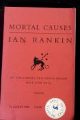 IAN RANKIN: MORTAL CAUSES, London, Orion, 1994, 1st edition, uncorrected proof, signed with his