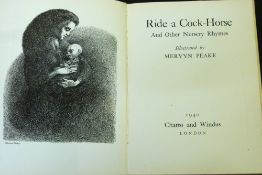 MERVYN PEAKE (ILL): RIDE A COCK-HORSE AND OTHER NURSERY RHYMES, London, Chatto & Windus, 1940, 1st