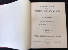 GEORGE MORRISON HENRY: COLOURED PLATES THE BIRDS OF CEYLON, text Walter Ernest Wait, Ceylon