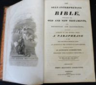 THE SELF-INTERPRETING BIBLE..., ed Rev John Brown, Bungay, Brightley & Childs, 1813, 40 engraved