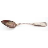 Antique table spoon circa 1845, of Fiddle pattern, stamped with an eagle and a "pure coin",