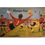 Boxed Europa Cup football game manufactured by Technofix, West Germany