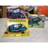 Dinky model of Joe 90s car with original box and packaging