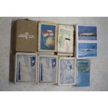 Box of various playing cards issued by Britannia Airways, Aberdeen Commonwealth Cruise Line,