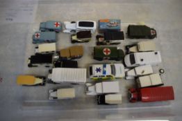 Collection of mainly model ambulances (20+)