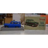 Tri-ang miniature electric Ford Escort in original box with instructions