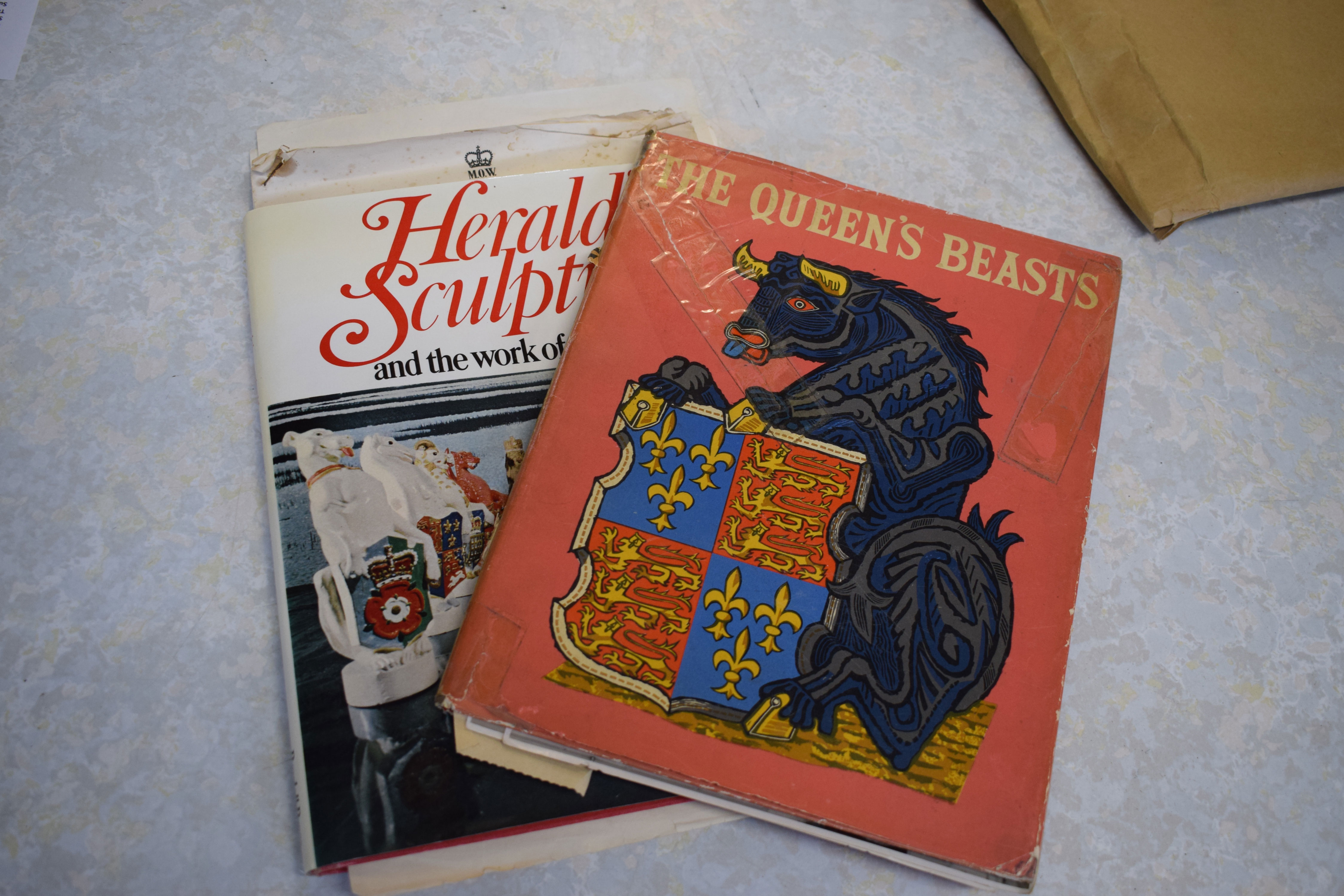 Series of ephemera related to the production of the Queens Beasts designed by James Woodford RA