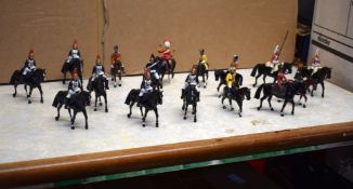 Collection of lead horses and riders including Household Cavalry (qty)