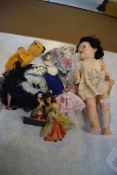 Group of dolls and puppets