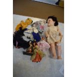 Group of dolls and puppets