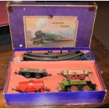 Large collection of Hornby '0' gauge clockwork train sets and additional rolling stock,