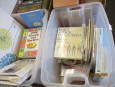 TWO BOXES OF MIXED BOOKS INC COOKERY