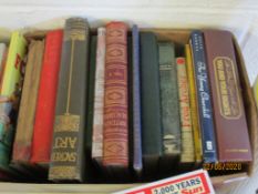 BOX CONTAINING VARIOUS HARDBACK BOOKS