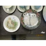 COLLECTION OF WEDGWOOD “BABY OWLS” PLATES (12) TOGETHER WITH A COLLECTION OF POOLE OWL THEMED PLATES